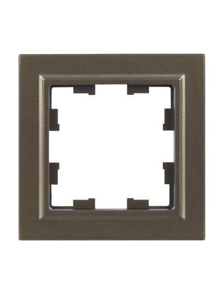 IEK BRITE Рамка 1-местная РУ-1-БрШ шампань , BR-M12-K37