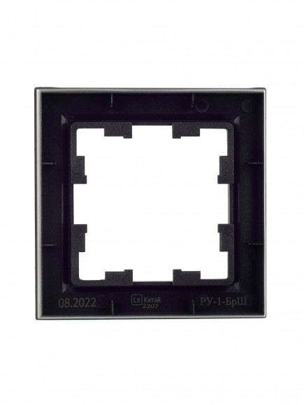 IEK BRITE Рамка 1-местная РУ-1-БрШ шампань , BR-M12-K37