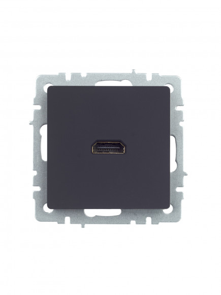 IEK BRITE Розетка HDMI РHDMI-0-БрГ графит IEK, BR-H10-K53