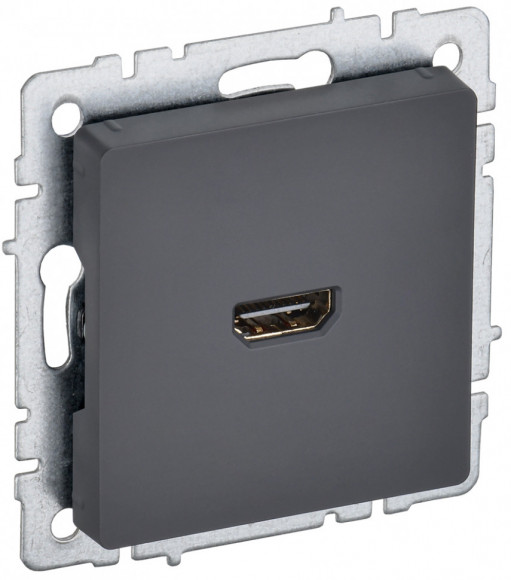 IEK BRITE Розетка HDMI РHDMI-0-БрГ графит IEK, BR-H10-K53