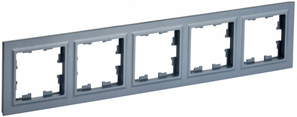 IEK BRITE Рамка 5-местная РУ-5-БрМ маренго IEK, BR-M52-K35