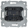 IEK BRITE Выключатель 2-клавишный 10А ВС10-2-0-БрАБ арктический белый IEK, BR-V20-0-10-K91