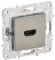 IEK SKANDY Розетка HDMI SK-H01N металл никель , SK-H10-K50 IEK SKANDY Розетка HDMI SK-H01N металл никель , SK-H10-K50