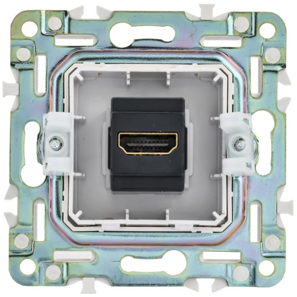 IEK SKANDY Розетка HDMI SK-H01N металл никель , SK-H10-K50 IEK SKANDY Розетка HDMI SK-H01N металл никель , SK-H10-K50