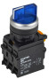 IEK Переключатель с подсветкой на 3 положения 2NO синий MASTER IEK, MI-SW60-20XD-4-14-3-K07