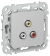 IEK FLITE Розетка RCA РАрса-ФлА алюминий IEK, FI-R10-K47