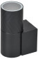 IEK LIGHTING Светильник уличный 5107 настенный под лампу GU10 IP65 черный IEK, LT-UBU0-5107-GU10-1-K02