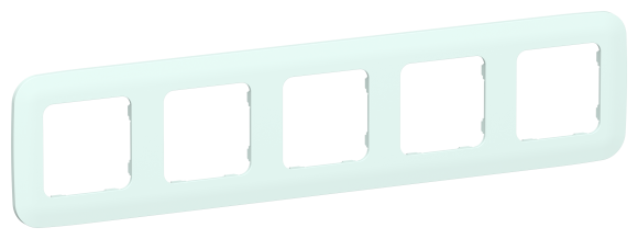 IEK FLITE Рамка 5-местная РУ-5-А-ФлХЛ холодный лед IEK, FI-M52-31-20-K94