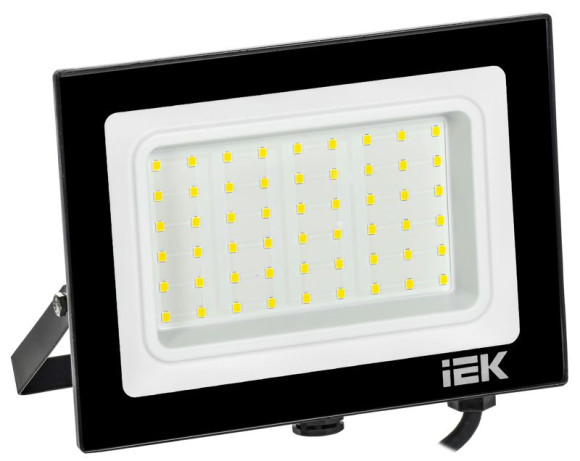 IEK Прожектор СДО 06-50 светодиодный черный IP65 6500K IEK, LPDO601-50-65-K02