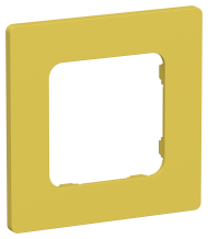 FLITE Рамка 1-местная РУ-1-К-ФлЖК желтый карри IEK, FI-M12-32-20-K44