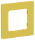 IEK FLITE Рамка 1-местная РУ-1-К-ФлЖК желтый карри IEK, FI-M12-32-20-K44