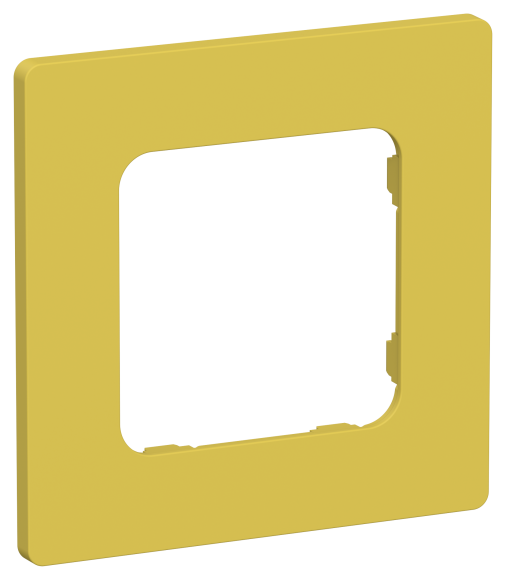 IEK FLITE Рамка 1-местная РУ-1-К-ФлЖК желтый карри IEK, FI-M12-32-20-K44