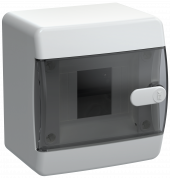 UNION Compact Корпус пластиковый ЩРН-П-4 IP41 черная прозрачная дверь IEK, UIC-KP12-N-04-41-K01