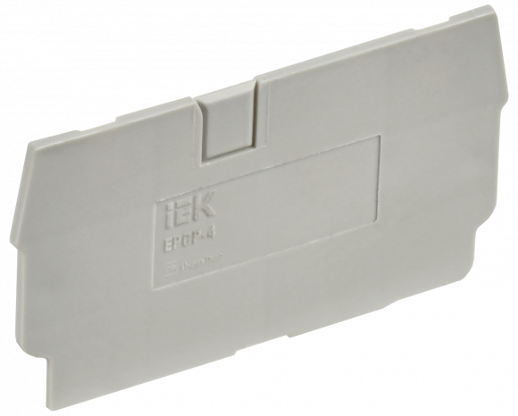 IEK Заглушка для колодки клеммной CP 4мм2 серая IEK, YCT20-00-K03-004-ZGL