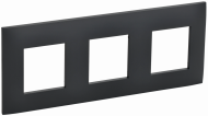 SKANDY Рамка 3-местная SK-F03G графит , SK-M32-K53