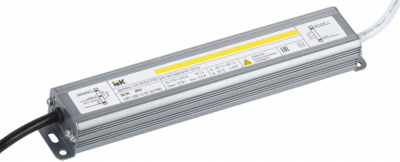 IEK Драйвер LED ИПСН-PRO 30Вт 12 В блок- шнуры IP67 IEK, LSP1-030-12-67-33-PRO