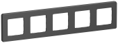 IEKINSPIRIA Рамка 5-местная 6739731 антрацит IEK