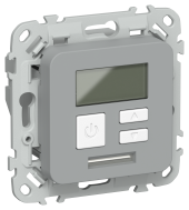 FLITE Термостат электронный с дисплеем 16А Т-ФлС серый IEK, FI-RT11-K03