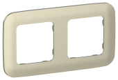 FLITE Рамка 2-местная РУ-2-А-ФлШ шампань IEK, FI-M22-31-20-K37