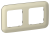 IEK FLITE Рамка 2-местная РУ-2-А-ФлШ шампань IEK, FI-M22-31-20-K37