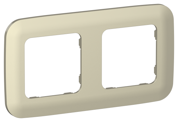 IEK FLITE Рамка 2-местная РУ-2-А-ФлШ шампань IEK, FI-M22-31-20-K37