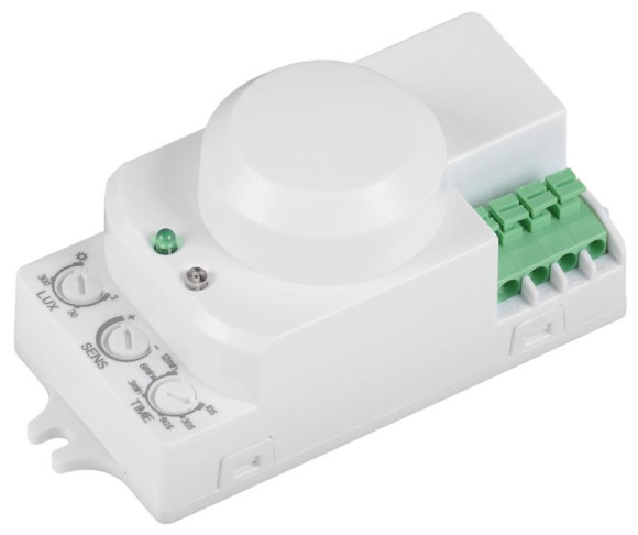 IEK Датчик движения ДД-МВ 201 белый, 1200Вт, 360 гр.,8М,IP20,IEK, LDD11-201MB-1200-001