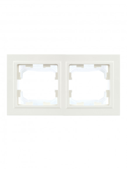 IEK BRITE Рамка 2-местная IP44 РУ-2-БрБ-44 белый , BR-M22-44-K01