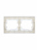 IEK BRITE Рамка 2-местная IP44 РУ-2-БрБ-44 белый , BR-M22-44-K01