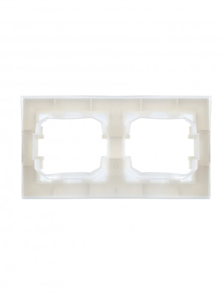 IEK BRITE Рамка 2-местная IP44 РУ-2-БрБ-44 белый , BR-M22-44-K01
