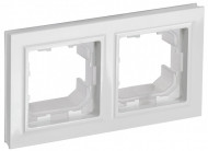 BRITE Рамка 2-местная IP44 РУ-2-БрБ-44 белый , BR-M22-44-K01