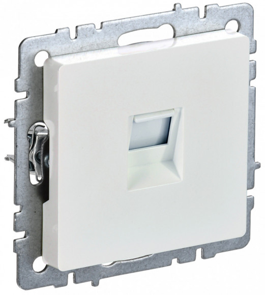 IEK BRITE Розетка компьютерная RJ45 кат.5E РК10-БрЖ жемчуг IEK, BR-K10-1-K36