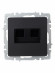 IEK BRITE Розетка компьютерная двойная RJ45 кат.6 РК11-2-БрЧ черный , BR-K20-2-K02