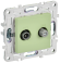IEK SKANDY Розетка двойная TV+SAT SK-A13G мятный , SK-AF20-O-K06
