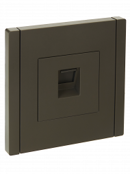 FORTE&PIANO Розетка компьютерная RJ45 кат.6 FP331 серый , FP-K10-2-K03