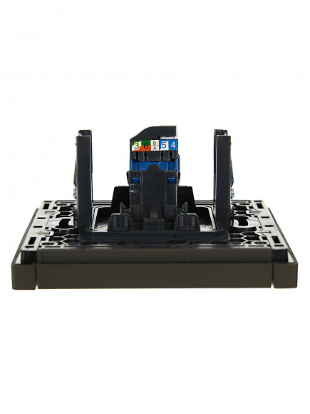 IEK FORTE&PIANO Розетка компьютерная RJ45 кат.6 FP331 серый , FP-K10-2-K03