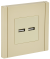 IEK FORTE&PIANO Розетка USB A+A 3,1А FP449 ваниль , FP-U21-D31-K10