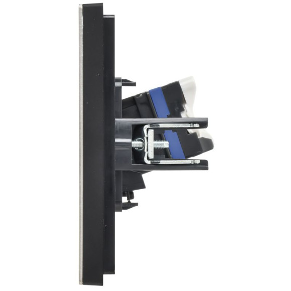 IEK FORTE&PIANO Розетка компьютерная RJ45 кат.6 FP631M металл шампань IEK, FP-K10-2-M-K37