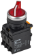 IEK Переключатель с подсветкой на 2 положения 1NO+1NC красный MASTER IEK, MI-SW60-11XD-3-14-2-K04