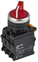 IEK Переключатель с подсветкой на 2 положения 1NO+1NC красный MASTER IEK, MI-SW60-11XD-3-14-2-K04