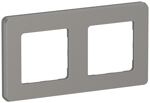 IEK IEKINSPIRIA Рамка 2-местная 6739471 дымчатый IEK