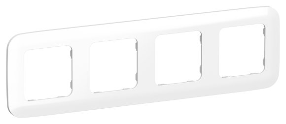 IEK FLITE Рамка 4-местная РУ-4-А-ФлБ белый IEK, FI-M42-31-20-K01