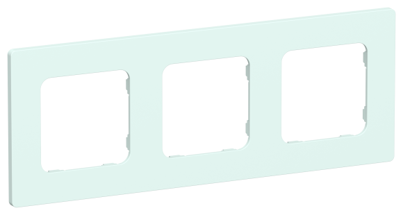 IEK FLITE Рамка 3-местная РУ-3-К-ФлХЛ холодный лед IEK, FI-M32-32-20-K94