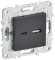 IEK SKANDY Розетка USB A+C 18Вт SK-R13T титан , SK-U22-018-K48