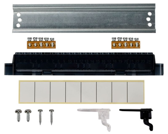 IEK UNION Compact Корпус пластиковый ЩРВ-П-8 IP41 черная прозрачная дверь IEK, UIC-KP12-V-08-41-K01