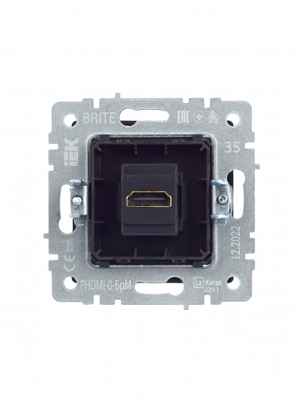 IEK BRITE Розетка HDMI РHDMI-0-БрМ маренго IEK, BR-H10-K35