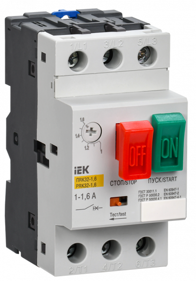 IEK Пускатель ПРК32-0,63 In=0,63A Ir=0,4-0,63A Ue 660В IEK, DMS11-C63