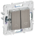 IEK SKANDY Выключатель жалюзи 10А SK-V12N металл никель , SK-V15-0-10-K50