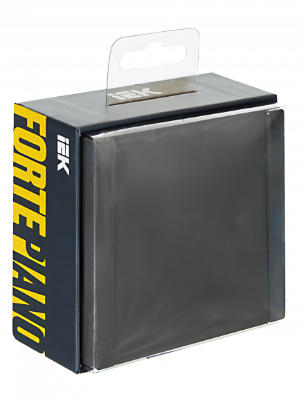 IEK FORTE&PIANO Выключатель 1-клавишный 10А FP301 серый , FP-V10-0-10-1-K03