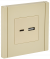 IEK FORTE&PIANO Розетка USB A+C 3,1А FP450 ваниль , FP-U22-D31-K10