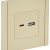 FORTE&amp;PIANO Розетка USB A+C 3,1А FP450 ваниль IEK, FP-U22-D31-K10